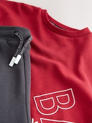 طقم من بنطلون رياضي وسويت شيرت بقصّة واسعة مُزيَّن بطبعة جرافيك من Baker By Ted Baker - Image 12 of 14