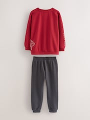 طقم من بنطلون رياضي وسويت شيرت بقصّة واسعة مُزيَّن بطبعة جرافيك من Baker By Ted Baker - Image 9 of 14