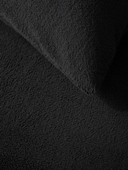 Grey Charcoal Teddy Fleece Bed Set - Image 4 of 5