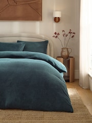 Dark Green Teddy Fleece Bed Set - Image 1 of 5