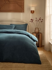Dark Green Teddy Fleece Bed Set - Image 2 of 5