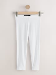 Blanco - Leggings recortados - Imagen 4 de 6