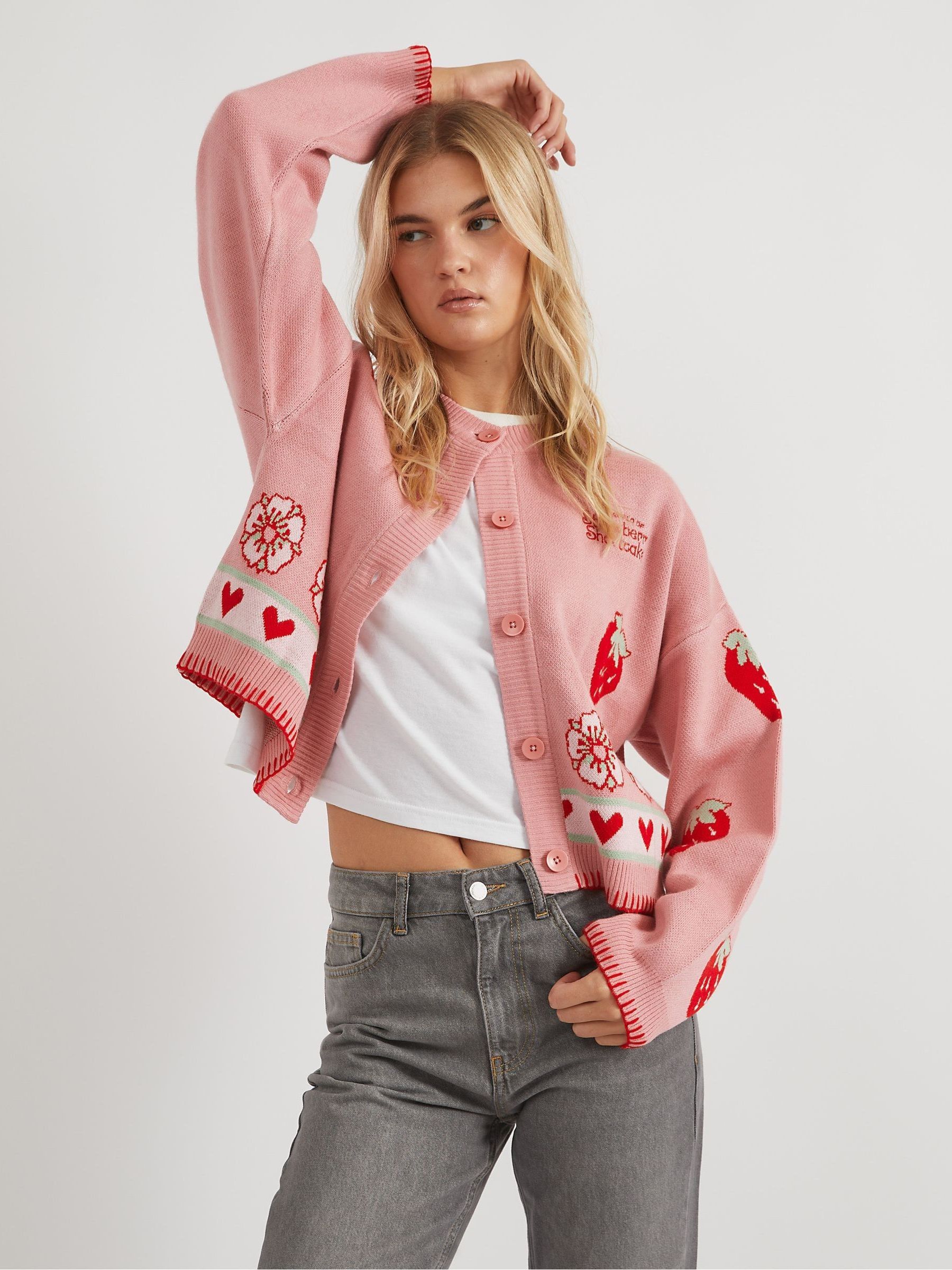 Buy Skinnydip Pink Strawberry Shortcake x Skinnydip 3D Knitted
