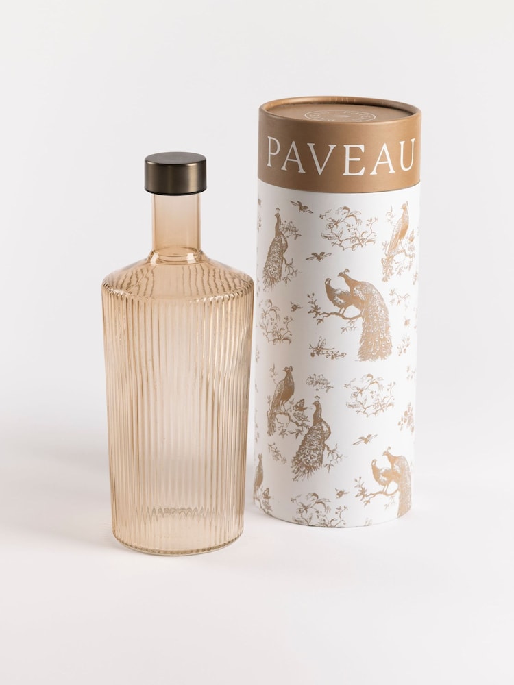 Paveau Mocca Cable Ribbed Glass Water Bottle - Image 1 of 1