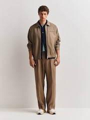 NN.07 Brown Kay Relaxed Fit Trousers - Image 1 of 6