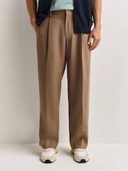 NN.07 Brown Kay Relaxed Fit Trousers - Image 2 of 6