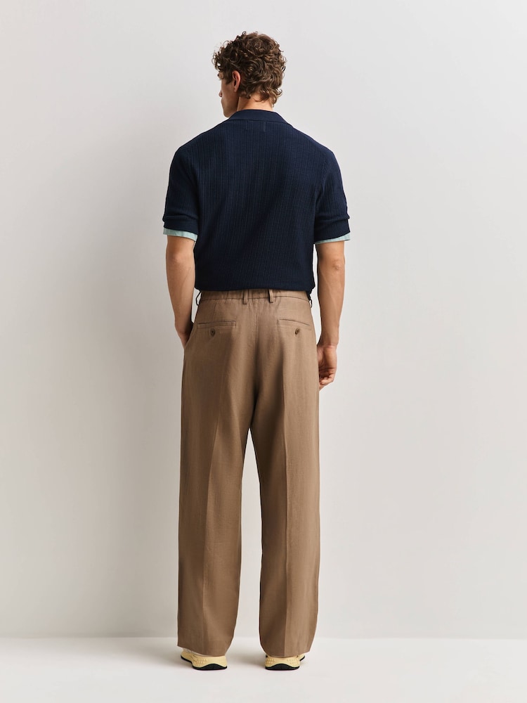 NN.07 Brown Kay Relaxed Fit Trousers - Image 6 of 6