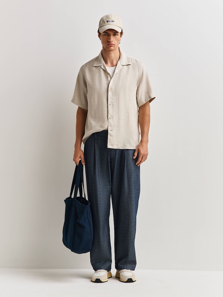 NN.07 Natural Julio Short Sleeve Linen Shirt - Image 2 of 6
