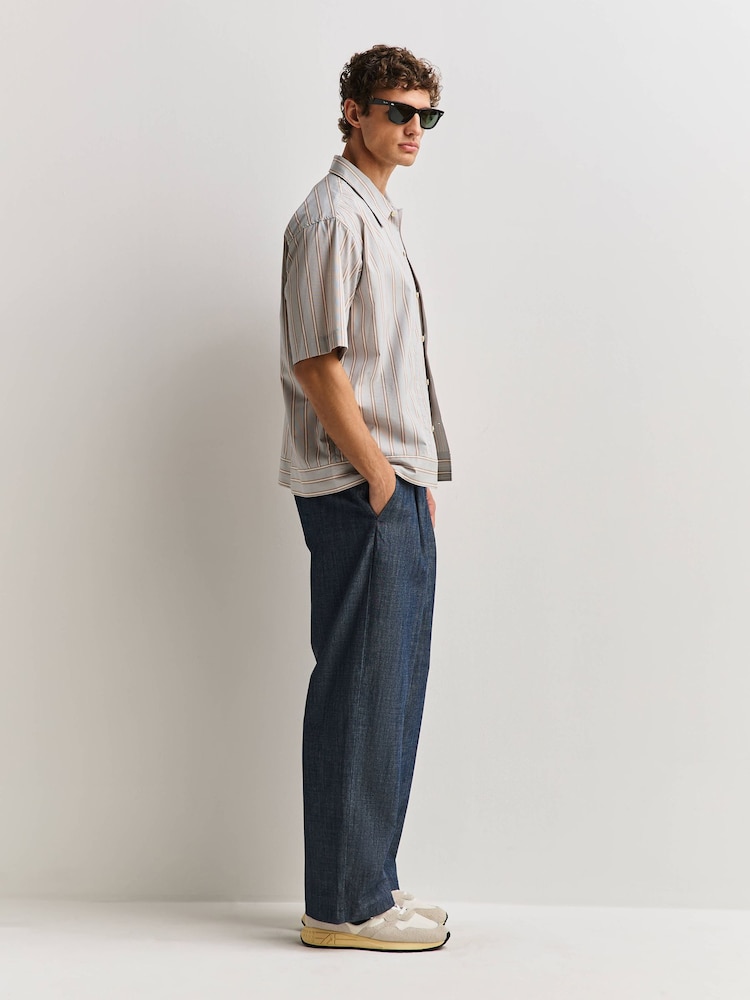NN.07 Blue Kay Relaxed Fit Trousers - Image 2 of 5