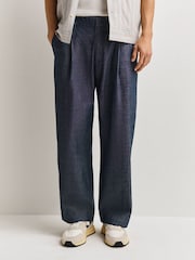 NN.07 Blue Kay Relaxed Fit Trousers - Image 3 of 5