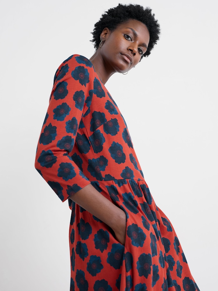 Seasalt Cornwall Red Petite Emily Dress - Image 2 of 4 Seasalt Cornwall Red Petite Emily Dress - Image 2 of 4