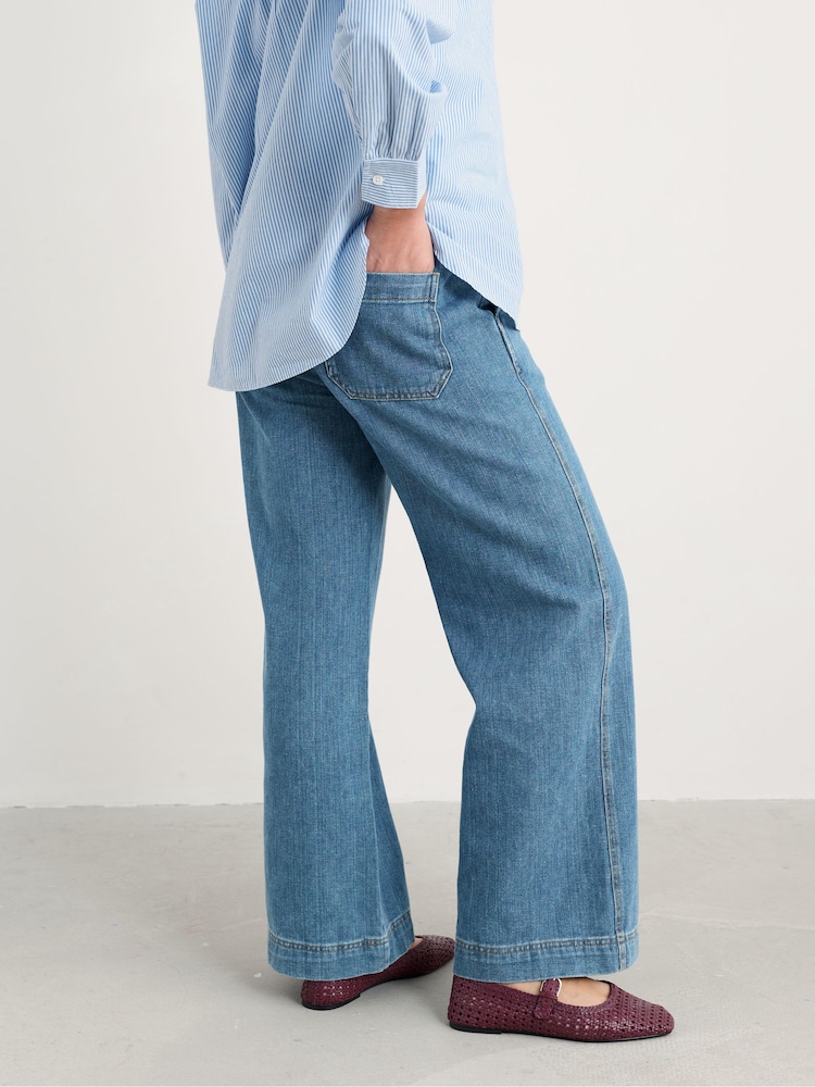 Seasalt Cornwall Blue Sennen Cove Jeans - Image 2 of 5