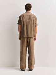 NN.07 Natural Hank Short Sleeve Modal Blend Texured Shirt - Image 5 of 6