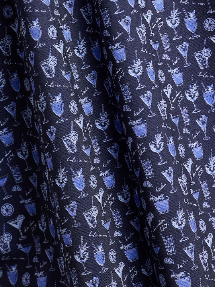 Ralph Lauren Blue Rlx Airflow Printed Polo Shirt - Image 1 of 2