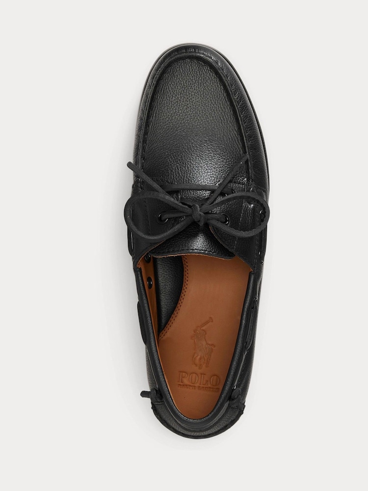 Polo Ralph Lauren Black Merton Boat Shoes - Image 4 of 4