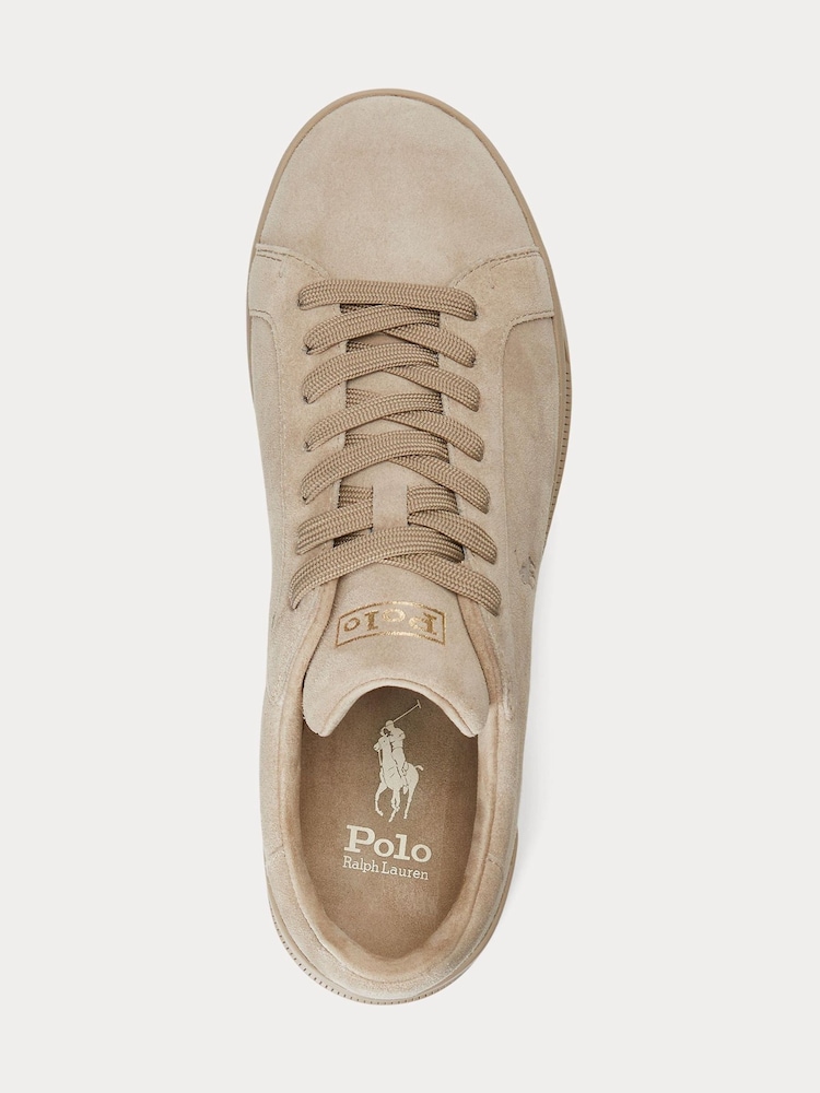 Polo Ralph Lauren Nude Heritage Court II Suede Trainers - Image 4 of 4 Polo Ralph Lauren Nude Heritage Court II Suede Trainers - Image 4 of 4
