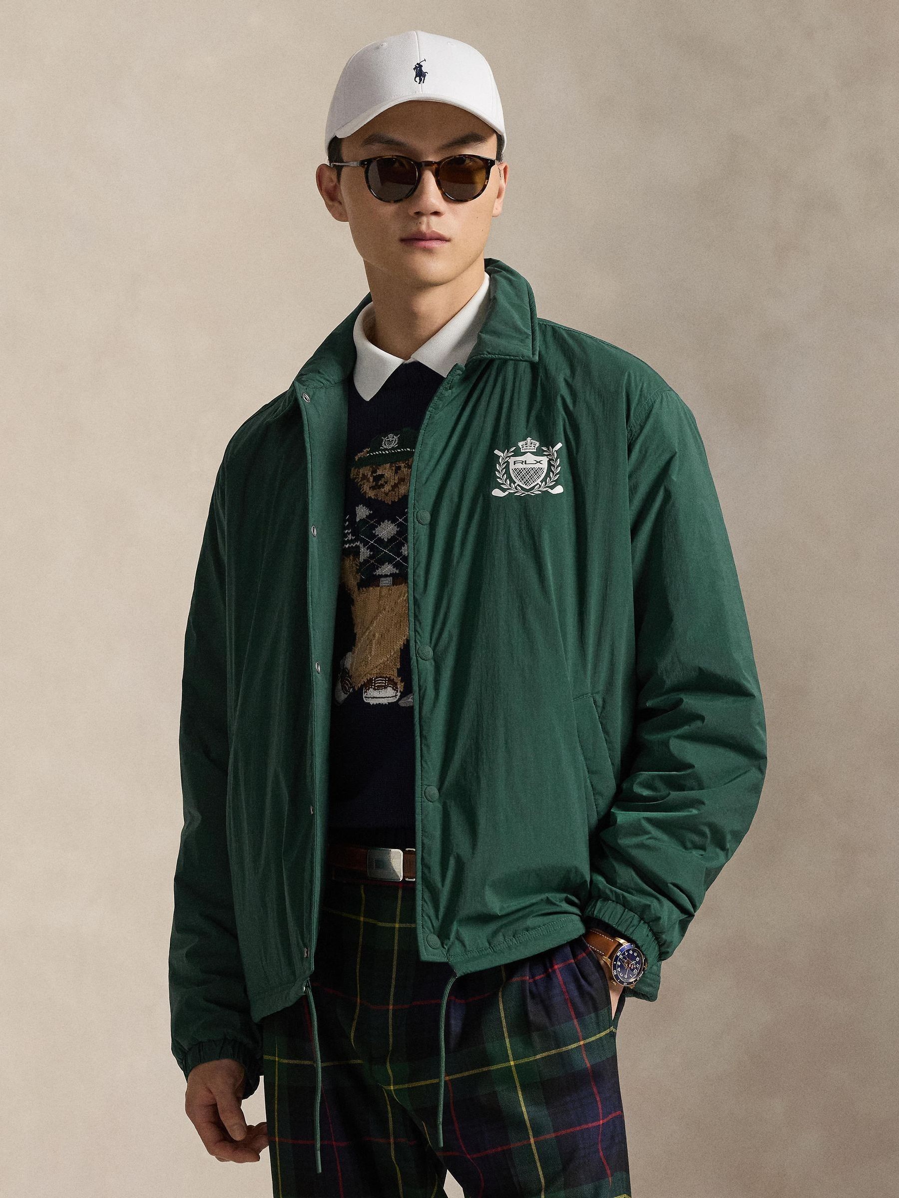 Buy Ralph Lauren Green RLX New York Golf Woven Jacket from Next