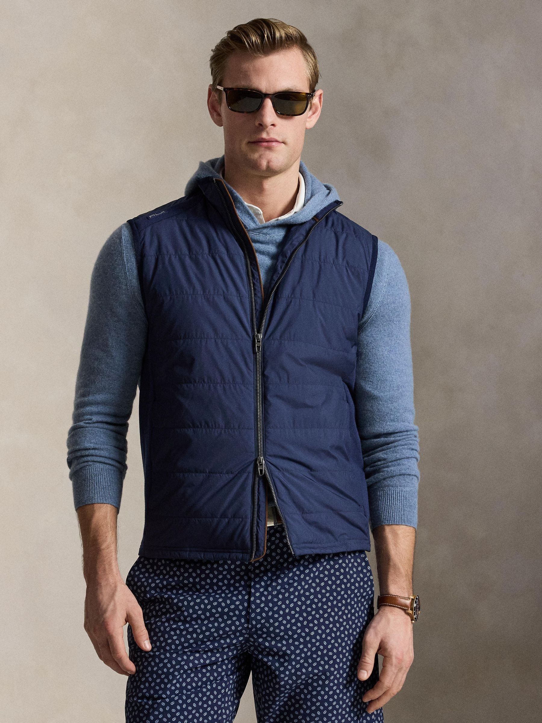 Buy Ralph Lauren Blue RLX Performance Wool Gilet from the Next UK