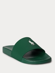 Polo Ralph Lauren Green Polo Sliders - Image 2 of 4