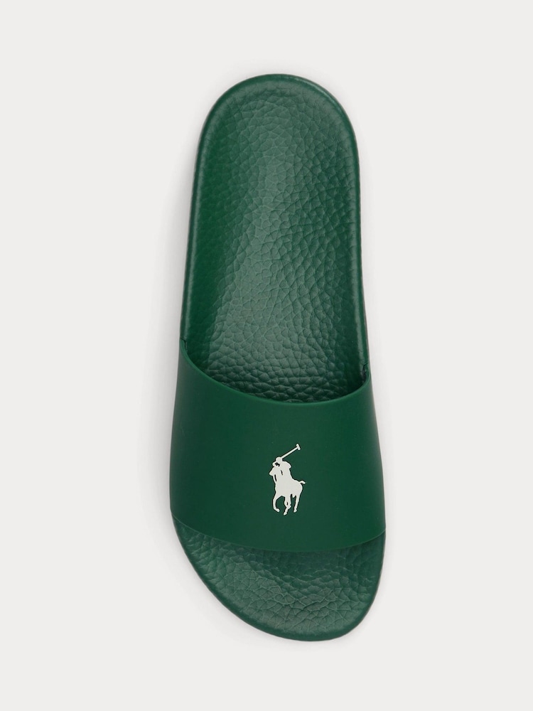 Polo Ralph Lauren Green Polo Sliders - Image 4 of 4