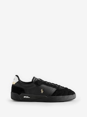 Polo Ralph Lauren Black Broome Trainers - Image 1 of 1