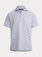 Ralph Lauren White Rlx Airflow Printed Polo Shirt - Image 1 of 2