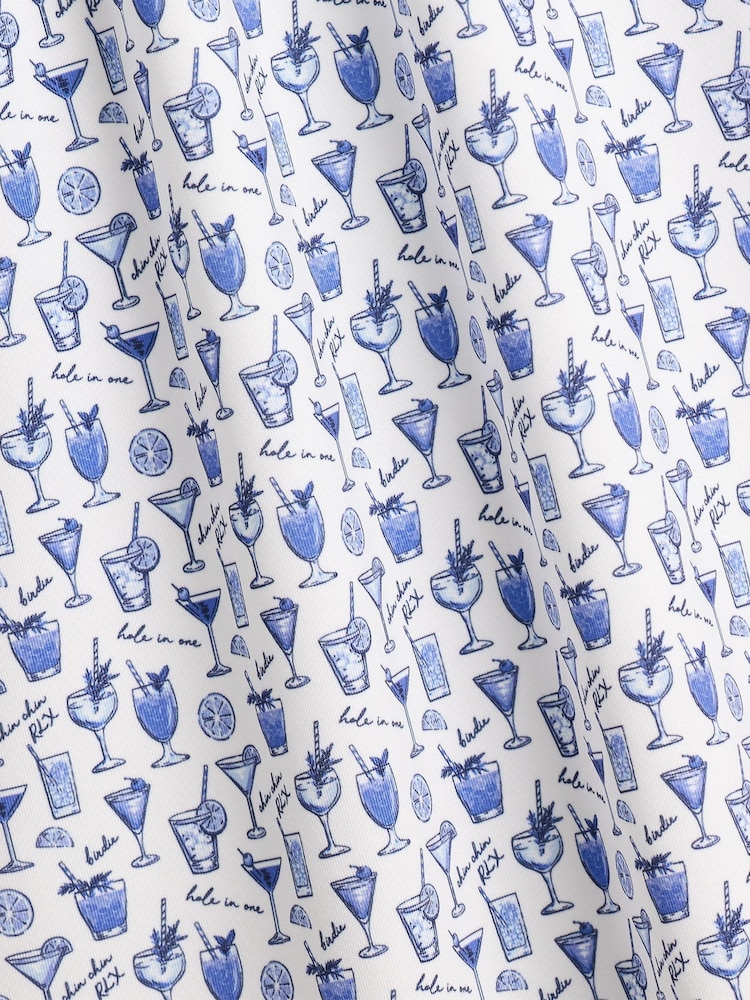 Ralph Lauren White Rlx Airflow Printed Polo Shirt - Image 2 of 2