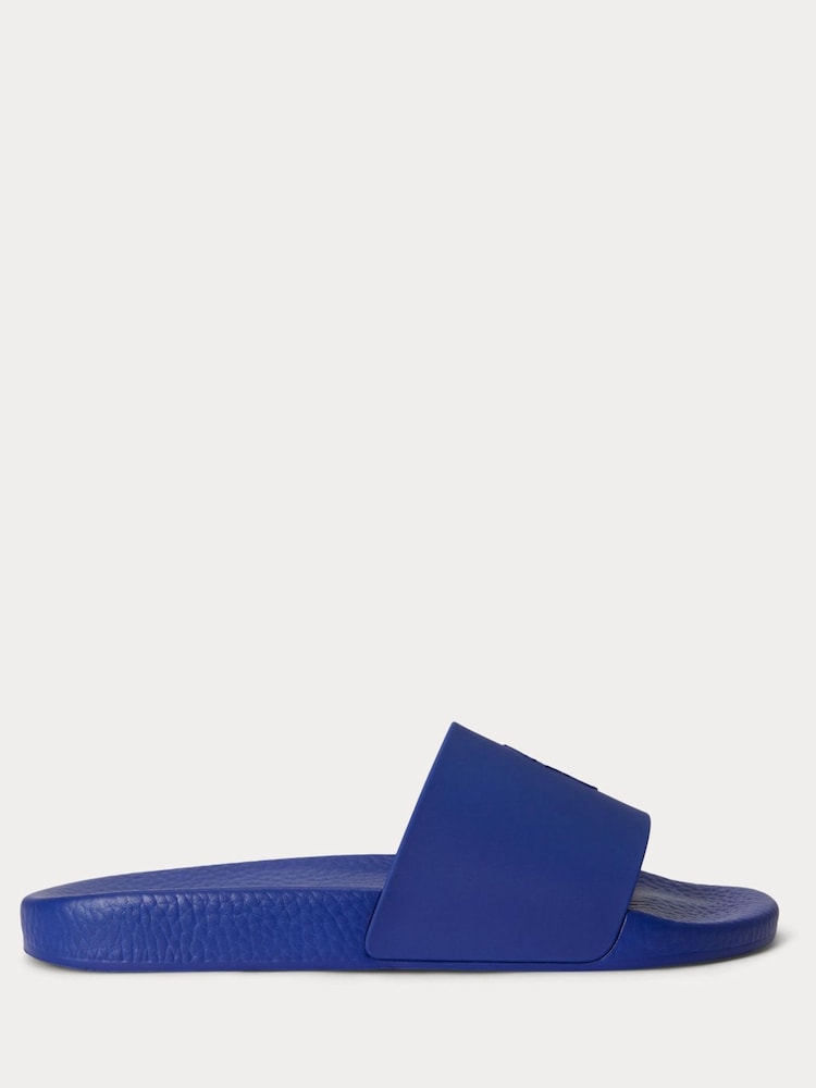 Polo Ralph Lauren Blue Polo Sliders - Image 1 of 4