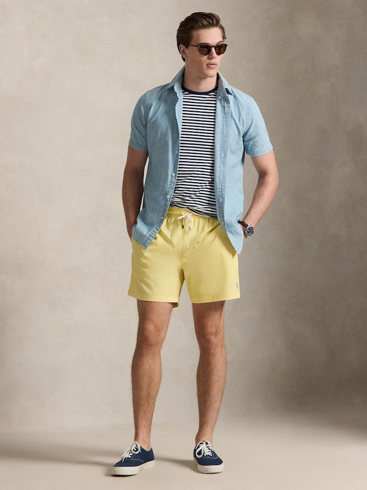 Galben - Polo Ralph Lauren Traveler Swim Shorts - Imaginea 2 din 5