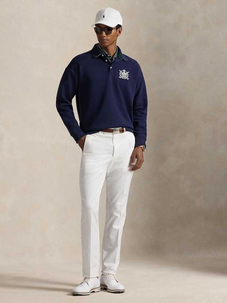 Ralph Lauren Blue RLX New York Golf Long Sleeve Polo Shirt - Image 1 of 6