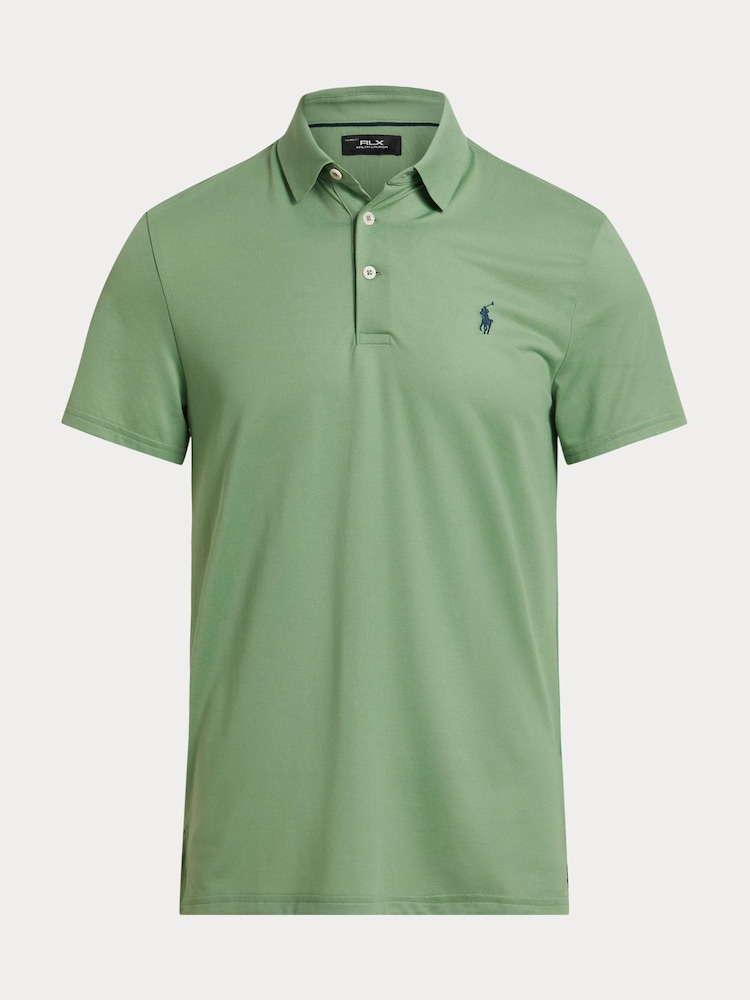 Ralph Lauren Green Tour Pique Polo Shirt - Image 1 of 2 Ralph Lauren Green Tour Pique Polo Shirt - Image 1 of 2