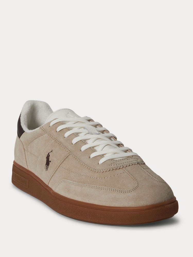 Polo Ralph Lauren Nude Bedford Trainers - Image 2 of 4