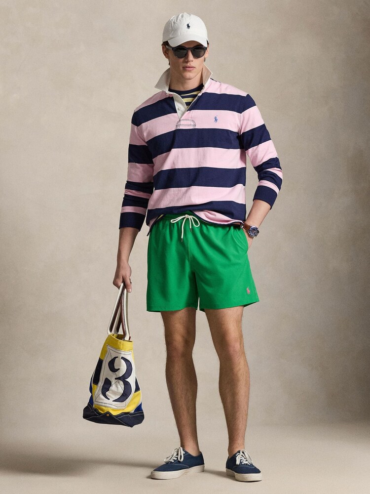 Polo Ralph Lauren Green Traveler Swim Shorts - Image 4 of 4