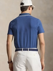 Šviesiai mėlyna - Ralph Lauren Rlx Performance Pique Polo Shirt - 2 paveikslėlis iš 5