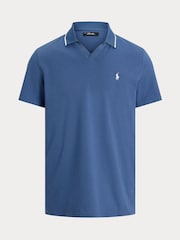 Šviesiai mėlyna - Ralph Lauren Rlx Performance Pique Polo Shirt - 5 paveikslėlis iš 5