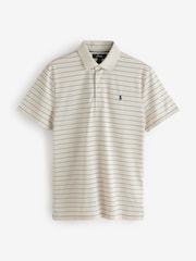 Ralph Lauren Nude RLX Tour Stripe Polo Shirt - Image 1 of 1