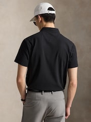 Ralph Lauren Black Rlx Energy Lisle Polo Shirt - Image 2 of 6