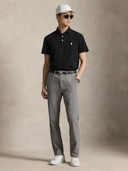 Ralph Lauren Black Rlx Energy Lisle Polo Shirt - Image 4 of 6