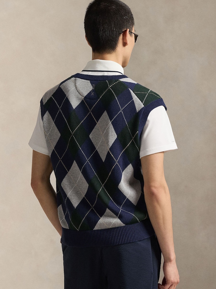 Ralph Lauren RLX Cotton Coolmax Brown Sweater Vest - Image 2 of 8