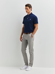 蓝色 - Ralph Lauren Tour Pique Polo Shirt - 8的图像3｝