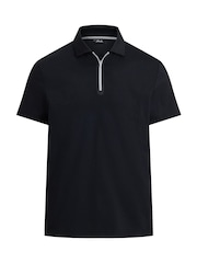 Ralph Lauren Black RLX Kinetic Tech Zip Polo Shirt - Image 1 of 1
