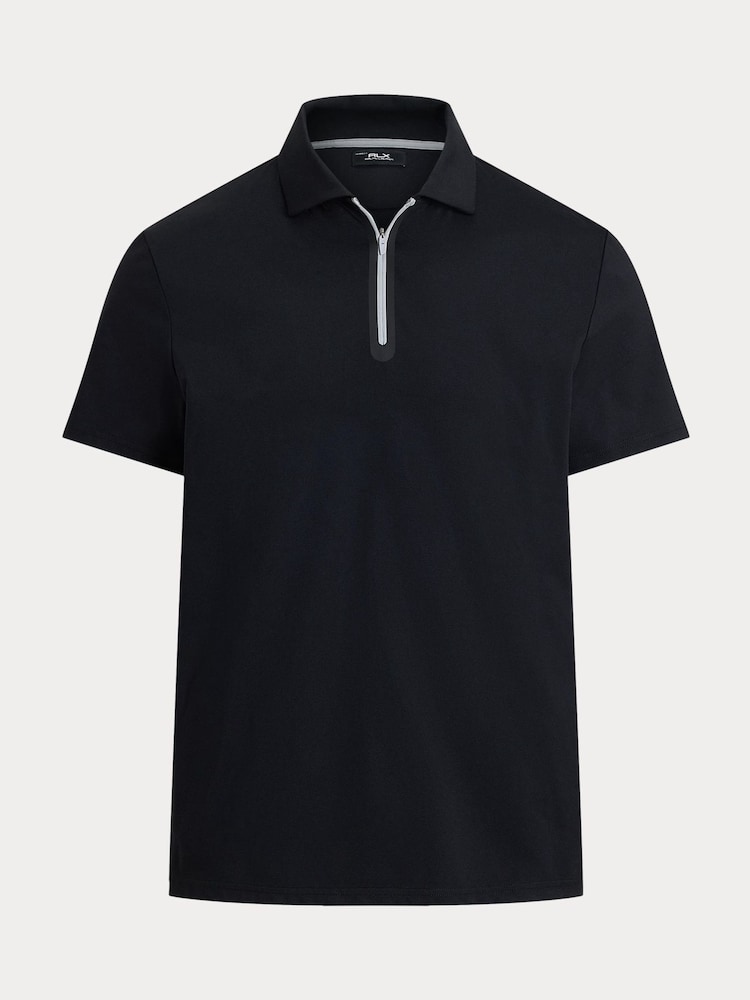 Ralph Lauren Black RLX Kinetic Tech Zip Polo Shirt - Image 6 of 6