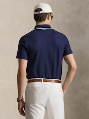 Ralph Lauren Blue Rlx Performance Pique Polo Shirt - Image 2 of 6