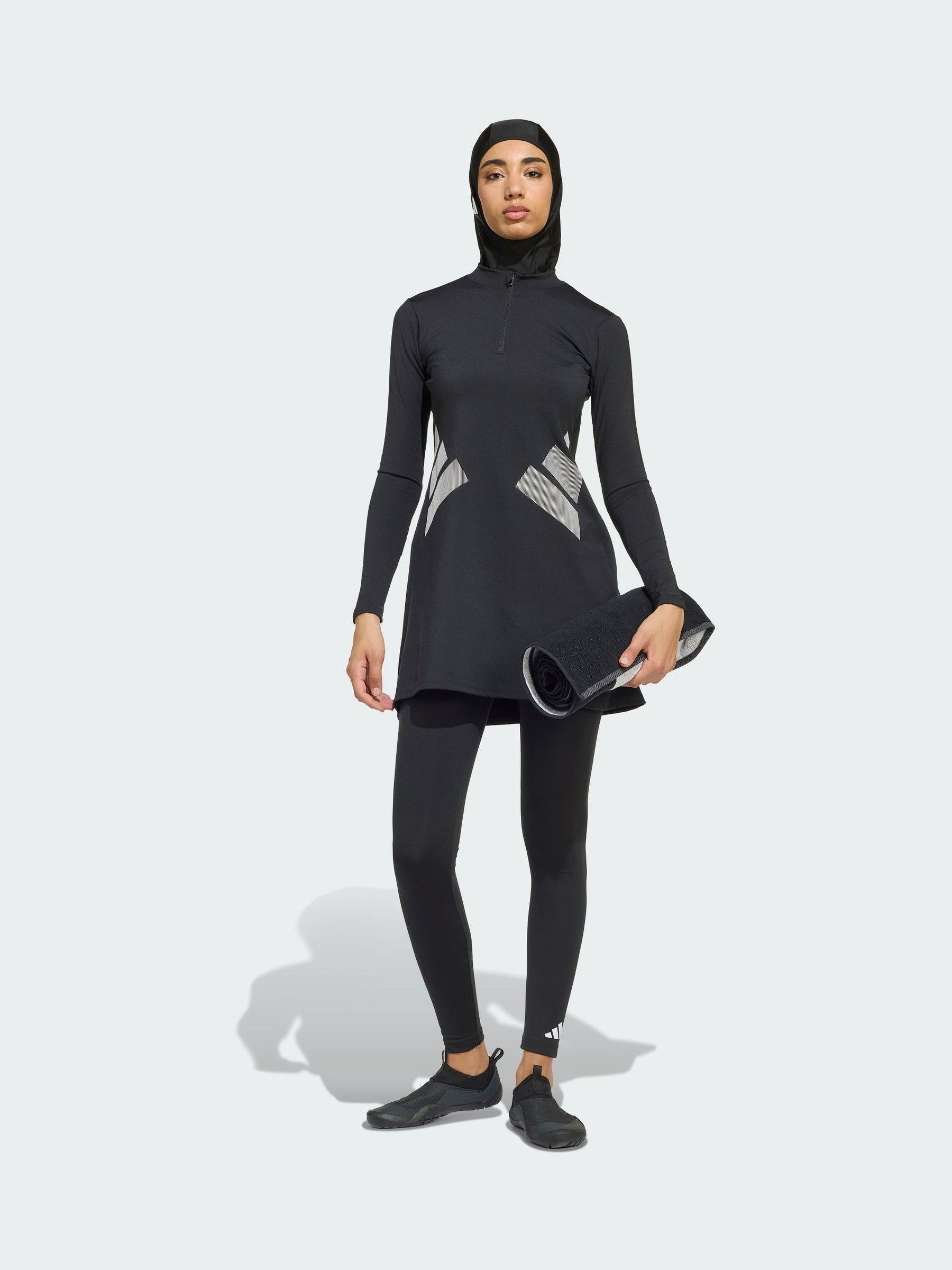 Buy adidas Black Long Sleeve Swim Top from Next USA