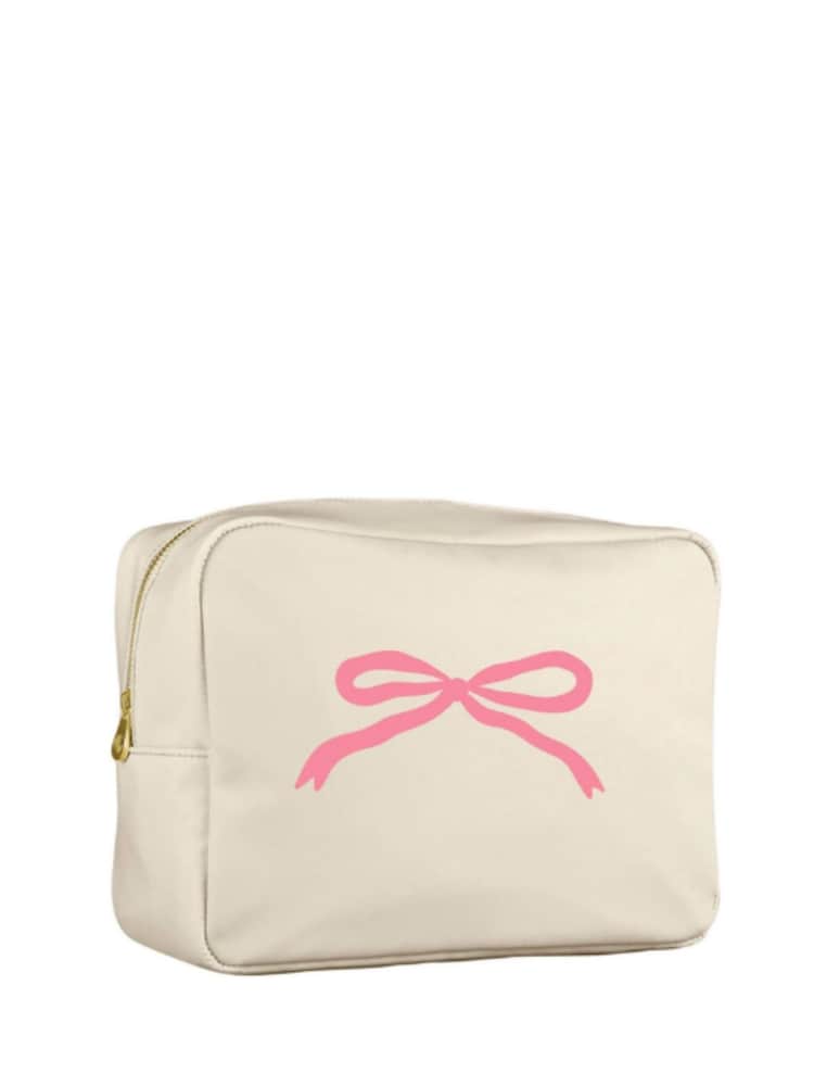 Personalised Bow Wash Bag by Koko Blossom - Image 2 of 2