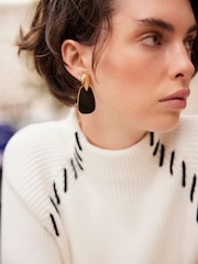 Mint Velvet Cream Whipstitch Knitted Dress - Image 6 of 8