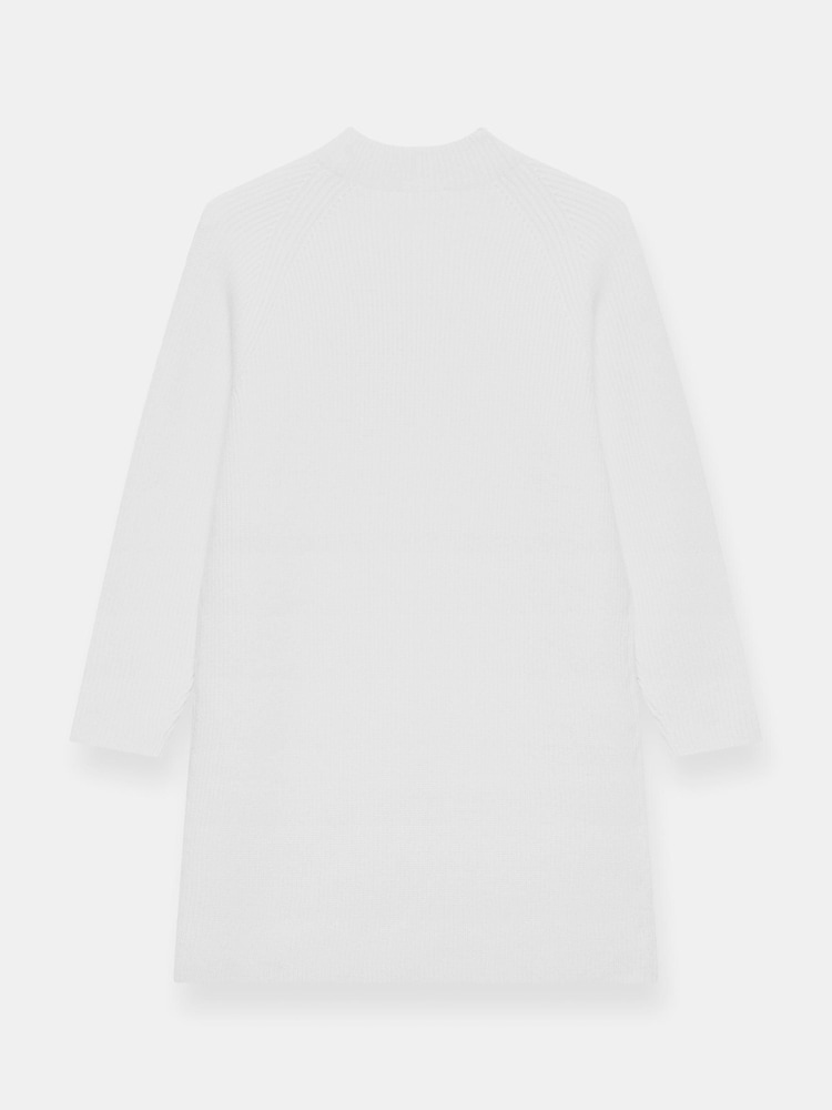 Mint Velvet Cream Whipstitch Knitted Dress - Image 8 of 8