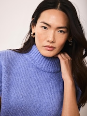 Mint Velvet Blue Wool Blend Knit Top - Image 5 of 7