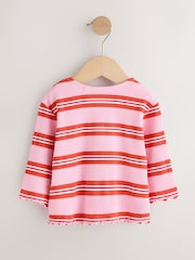 Green/Pink Long Sleeve Ribbed Cardigans 3 Pack (3mths-7yrs) - Image 3 of 8
