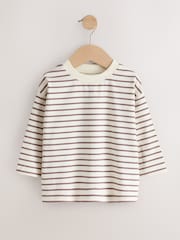 Neutral Pink Long Sleeve T-Shirts 7 Pack (3mths-7yrs) - Image 2 of 11